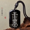 Đạo Giáo Mặt Dây Chuyền Obsidian Đen Khắc Tay - Bảo Vệ Cơ Thể, Thu Hút Ma Thuật, Giá 95.578 VND 6