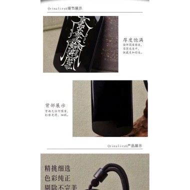 Đạo Giáo Mặt Dây Chuyền Obsidian Đen Khắc Tay - Bảo Vệ Cơ Thể, Thu Hút Ma Thuật, Giá 95.578 VND