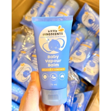 Dầu ấm hữu cơ Little Innoscents - Giữ ấm, chống cảm cho bé sơ sinh, giá ưu đãi 280k