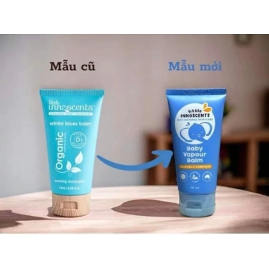 Dầu bôi ấm ngực Organic Little Innoscents 75ml cho bé - Tự nhiên Úc, giảm sưng, giá 260k