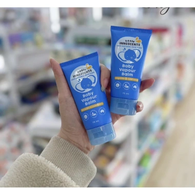 Dầu bôi ấm ngực Organic Little Innoscents 75ml cho bé - Tự nhiên Úc, giảm sưng, giá 260k