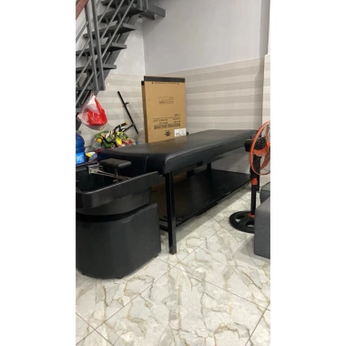 Đầu bồn gội đầu tai thỏ nhựa ốp da kèm phụ kiện y hình, giá ưu đãi 1,100,000₫