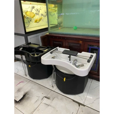 Đầu bồn gội đầu tai thỏ nhựa ốp da kèm phụ kiện y hình, giá ưu đãi 1,100,000₫