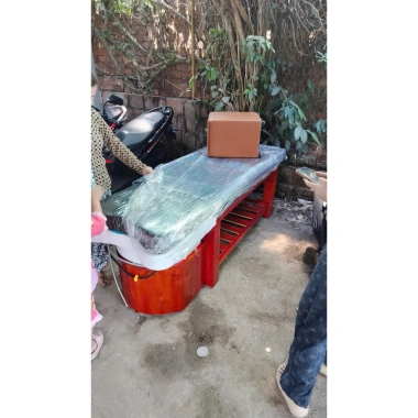 Đầu bồn tai thỏ bồn nhựa ốp gỗ – kèm phụ kiện y hình, không nắp – 1,200,000₫ 5