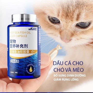 Dầu cá hồi giảm rụng lông, hỗ trợ tiêu hoá, bổ sung Omega cho tim, da và lông - Giá chỉ 23.500 VND