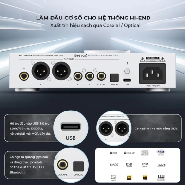 Đầu CD Bluetooth 5.1 SMSL PL200 - HiFi DAC, đa cổng kết nối, ưu đãi 16.9 triệu 7