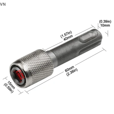 Đầu chuyển đổi mũi khoan lục giác 1/4 inch Tiện dụng, bền bỉ, giá chỉ 46.750₫