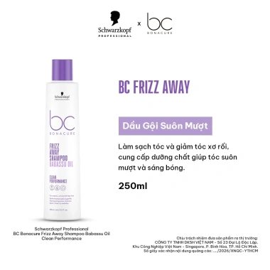 Dầu Gội BC Frizz Away Babassu Oil 250ml - Suôn Mượt, Kiểm Soát Xù Lông, Giá 274.000₫ 2