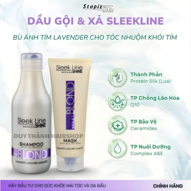 Dầu Gội Bù Ánh Sắc Stapiz 300ml/1.000ml - Khử Vàng, Bù Màu Hồng Tím Blue, Ba Lan, 390k