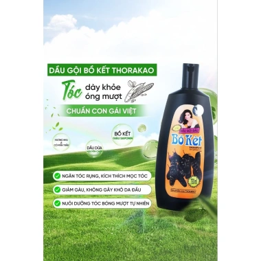 Dầu gội đầu Bồ Kẹt ThoraKao - Dưỡng tóc chắc khỏe, giảm rụng, giá 107.100 VNĐ