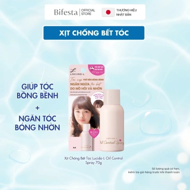 Dầu gội khô Lucido-L Oil Control Spray 70g Chống bết tóc, kiểm dầu, xịt tiện