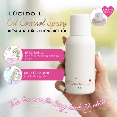 Dầu gội khô Lucido-L Oil Control Spray 70g Chống bết tóc, kiểm dầu, xịt tiện 5 Dầu gội khô Lucido-L Oil Control Spray 70g Chống bết tóc, kiểm dầu, xịt tiện 5