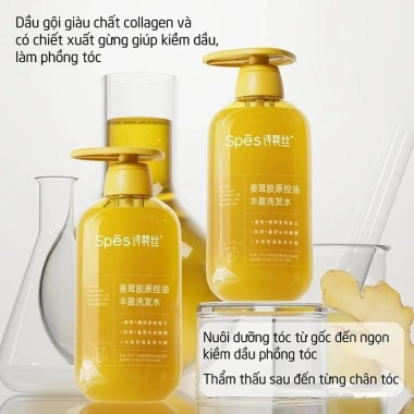 Dầu Gội SPES Gừng Collagen Kiềm Dầu, Giảm Rụng Tóc, Tăng Thể tích - 79.000₫ 3