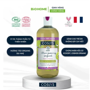 Dầu gội táo lê hữu cơ Coslys nhập khẩu Pháp dịu nhẹ 500ml Cosmos Organic Giá 511.755 VND 7