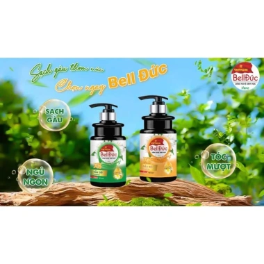 Dầu gội thảo dược Bell Đức 2 trong 1 - Ngăn rụng tóc, mềm mượt, kích thích mọc tóc, da đầu chắc khỏe - Chỉ 98.000₫