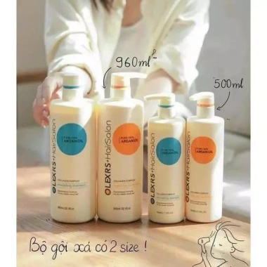 Dầu gội xả Olexrs Argan Oil Collagen Hair Salon 500ml - Dưỡng tóc chắc khỏe, giảm gãy, giá 399.000đ