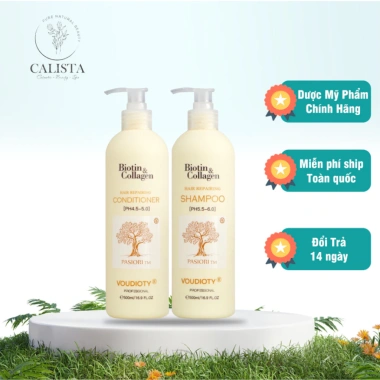 Dầu Gội Xả Phục Hồi Biotin & Collagen Vàng – Repairing, Dưỡng Sâu, Giảm Giá Đặc Biệt 385.000₫