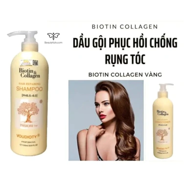 Dầu Gội Xả Phục Hồi Biotin & Collagen Vàng – Repairing, Dưỡng Sâu, Giảm Giá Đặc Biệt 385.000₫ 2 Dầu Gội Xả Phục Hồi Biotin & Collagen Vàng – Repairing, Dưỡng Sâu, Giảm Giá Đặc Biệt 385.000₫ 2