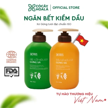 Dầu gội & xả thảo dược Xanhsam Natural Organic - Cỏ cây hoa lá, kích thích mọc tóc, ngăn bết dầu - 97.750₫