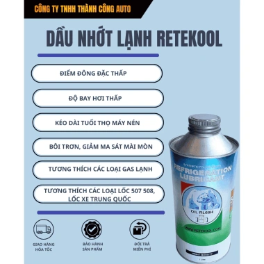 Dầu lạnh RL68H - Dầu gấu Nhớt RETEKOOL, dùng cho lốc 507 508, giá 92.000 VND 2