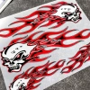Đầu Lâu Ngọn Lửa JDM Xương Phản Quang Chống Thấm Nước Decal Xe Máy Ô Tô Gothic