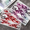 Đầu Lâu Ngọn Lửa JDM Xương Phản Quang Chống Thấm Nước Decal Xe Máy Ô Tô Gothic 2
