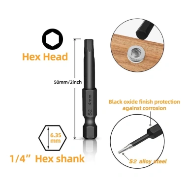Đầu lục giác Allen + Cờ lê 1/4in, Bộ mũi khoan điện, Tua vít S2, Bộ điều hợp mở rộng thép – 65.000đ 3 Đầu lục giác Allen + Cờ lê 1/4in, Bộ mũi khoan điện, Tua vít S2, Bộ điều hợp mở rộng thép – 65.000đ 3