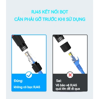 Đầu nối cáp mạng RJ45 ZoeRax Ethernet chống nước, bộ ghép nối LAN ngoài trời cho Cat5 Cat6 giá chỉ 24.903đ