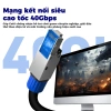 Đầu nối RJ45 không cần dụng cụ ZoeRax CAT8/7/6A mạ vàng, kẽm, bảo vệ 40Gbps 5