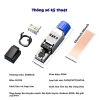 Đầu nối RJ45 không cần dụng cụ ZoeRax CAT8/7/6A mạ vàng, kẽm, bảo vệ 40Gbps 7