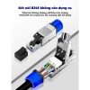 Đầu nối RJ45 không cần dụng cụ ZoeRax CAT8/7/6A mạ vàng, kẽm, bảo vệ 40Gbps 8