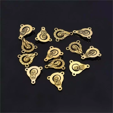 Đầu Nối Vàng Công Giáo Mân Côi 10 Chiếc Hợp Kim 3D Medusa DIY Vòng Cổ/Tay - Giá chỉ 69.850₫