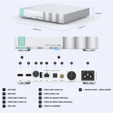 Đầu Phát SMSL N100 DAC Bluetooth - Nhạc Streaming HD, Giá 11.3 Triệu - Giảm 22%