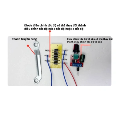 Đầu quạt chổi than 12V MONQIQI - Động cơ mạnh, tiết kiệm năng lượng, giảm giá 125.000 VND