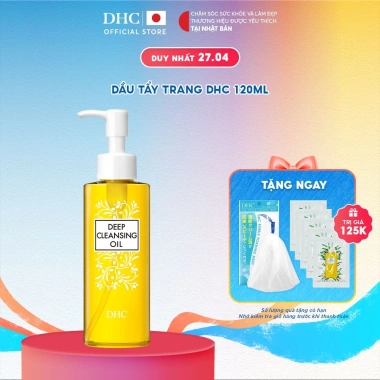 Dầu tẩy trang Olive DHC Deep Cleansing Oil 120ml - Làm sạch sâu, giữ ẩm da, giảm giá 580k