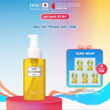 Dầu tẩy trang Olive DHC Deep Cleansing Oil 70ml - Làm sạch sâu, giữ ẩm da, giảm giá 355k