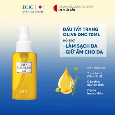 Dầu tẩy trang Olive DHC Deep Cleansing Oil 70ml - Làm sạch sâu, giữ ẩm da, giảm giá 355k 3