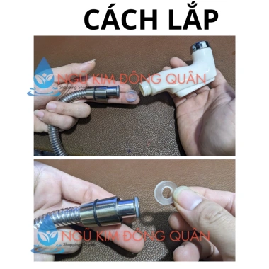 Đầu vòi xịt vệ sinh toilet nhựa Inax - Ti đồng tay xịt âm, chất lượng cao, giảm 17%