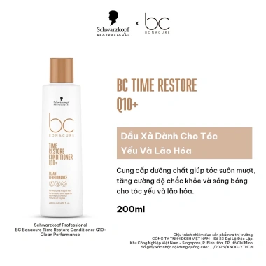 Dầu Xả BC Q10+ Restore 200ml - Dưỡng tóc yếu lão hóa, phục hồi, giảm rụng, 274k 2