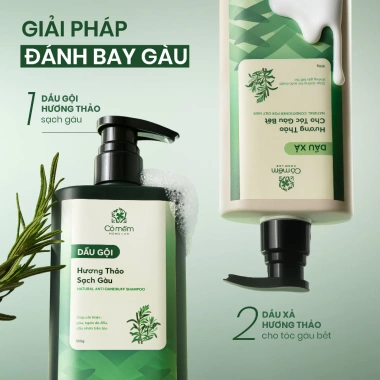 Dầu Xả Hương Thảo 350g - Giải Pháp Tóc Gàu Bết Cỏ Mềm, Giá Ưu Đãi 243.000₫ 3