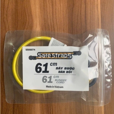 Dây Buộc Đàn Hồi SafeStraps 61cm - Móc Nhựa Lõi Thép Chống Gỉ, Dây Thun Xe Máy - 27.440đ