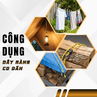 Dây Buộc Đàn Hồi SafeStraps 61cm - Móc Nhựa Lõi Thép Chống Gỉ, Dây Thun Xe Máy - 27.440đ