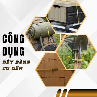 Dây Buộc Đàn Hồi SafeStraps 61cm - Móc Nhựa Lõi Thép Chống Gỉ, Dây Thun Xe Máy - 27.440đ