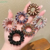 Dây buộc tóc co giãn bé gái - Scrunchies xoắn ốc màu sắc, cao su PRTA