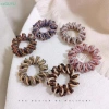Dây buộc tóc co giãn bé gái - Scrunchies xoắn ốc màu sắc, cao su PRTA 8