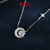 Dây chuyền bạc nữ LiLi S925 đính kim cương Moissanite cao cấp trăng và sao Sloane LILI_159.798 4