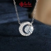 Dây chuyền bạc nữ LiLi S925 đính kim cương Moissanite cao cấp trăng và sao Sloane LILI_159.798 6