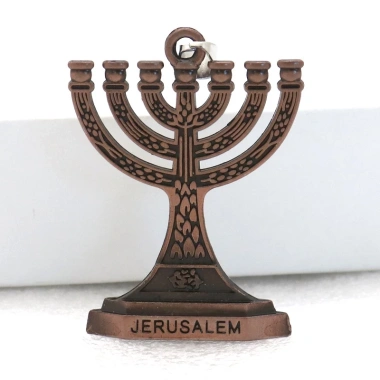 Dây chuyền Menorah 7 nhánh charm - Trang sức Do Thái Holy Jerusalem, quà tặng văn hoá 3