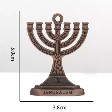 Dây chuyền Menorah 7 nhánh charm - Trang sức Do Thái Holy Jerusalem, quà tặng văn hoá 6