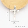 Dây chuyền Thánh Giá 4cm Kim Loại Bạc - 10 chiếc Thánh Trừ Tà St. Biển Đức, DIY làm Mân Côi, Giá 40,150₫ 5
